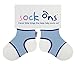 Sock Ons Clever Little Things That Keep Baby, Baby Blue, 0-6 Months