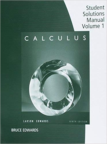 Student Solutions Manual Volume 1 Chapters P 11 For Larson Edwards Calculus 9th Larson Ron Published Cengage Learning 9th Ninth Edition 2008 Paperback Larson Ron Books