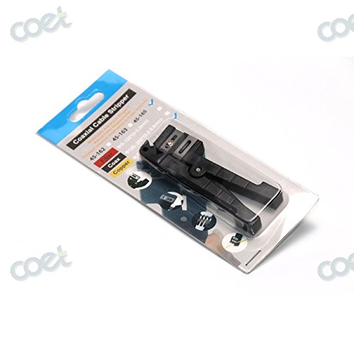 Fiber Optic Cable Stripping Tool Fiber Stripper Komshine 45-165 Coaxial Cable Stripper with One Extra Blade