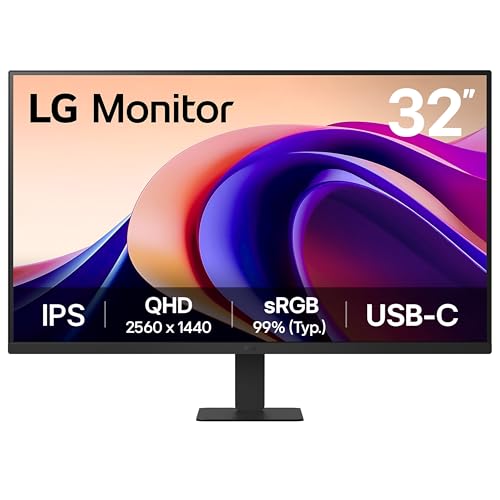 LG 32U631A-B Monitor PC 80 cm [31.5] 2560 x 1440 Pixel Quad HD Nero (32U631A-B 32IN IPS QHD 5MS - 2560X1440 16:9 1000:1 HDMI/USB)