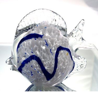 M Design Art Handcraft Glass Millefiori Fish Sculpture PW-1064 [Kitchen]