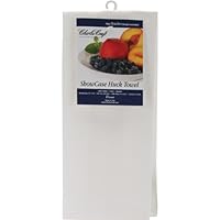 Brand New Showcase Huck Towel 14 Count 15""X25""-White Brand New