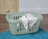 JMS we create smile Set of 2 Plastic Hipster Laundry Baskets Silver Sage view 6