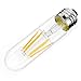 Dimmable Edison Led Tubular Bulb T10, Kohree 6W Vintage Led Filament Light Bulb 60W Incandescent, 2700K Soft White, E26 Medium Base Lamp Bulb for Display Cabinet Showcase Piano