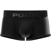 Pump! Whisper Black Boxer Men's Boxer, Supportive Fit &amp; Backless Design, Breathable &amp; Premium Fabrics, Comfortable Waistband