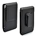 Flying Horse iPhone X Holster,iPhone Xs Holster,Galaxy S10 E Holster (TM) Vertical Leather Case Holster with Rotating Belt Clip for iPhone 10 iPhone Xs and Samsung Galaxy S10 E -Black