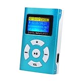 DATEWORK Mini MP3 Player LCD Screen Support 32GB Micro SD TF Card