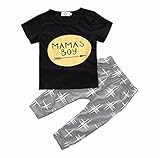 Morecome 1 Set Baby Boy Clothes T-shirt Tops and Pants