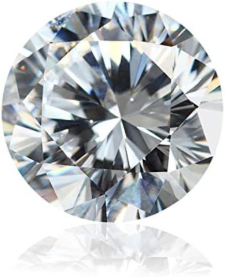 J&L Jewelry Moissanite DF Colorless Simulated Diamond Loose Stone Round Brilliant Cut VVS Clarity for Jewelry Making (4.5)