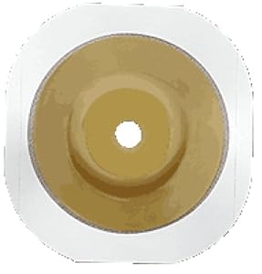 Image of Hollister New Image Cut-to-Fit Convex FlexWear (Standard Wear) Skin Barrier with Tape Border 1" Stoma Size (Box of 5 Each)