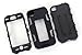 iPhone 4s case, iPhone 4 case, MagicSky Robot Series Hybrid Armored Case with Kickstand for Apple iPhone 4/4S - 1 Pack - Retail Packaging - Black/Black