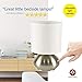 Touch Lamp Set by Light Accents - Touch On Lamp - Small Bedroom Lamps for Bedside Table Nightstand with Fabric Shades and 3-Stage Touch Dimmer Switch Brushed Nickel Finish (2-Pack)