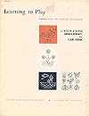 Learning to Play - For Young Pianist - Book One