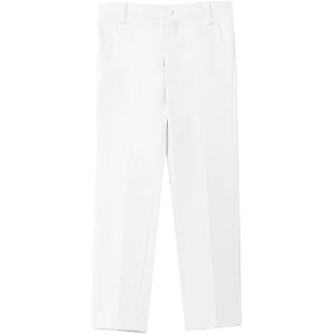 BXJX Boys Dress Pants Fashion Button Straight Leg Flat Front Uniform Pant Wedding Back to School Formal Casual Clothes