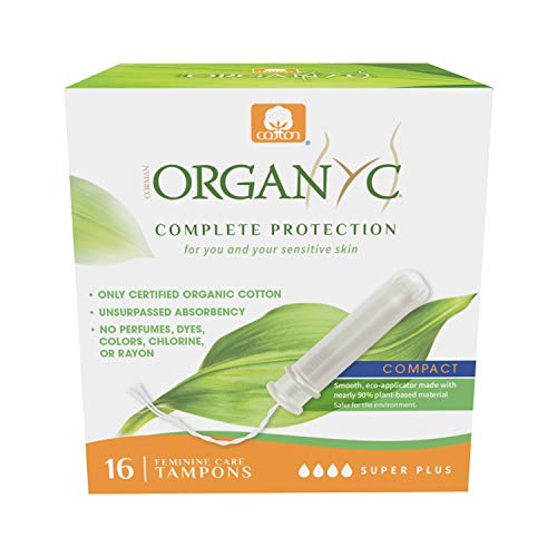 Organyc 100 Certified Organic Cotton Tampons, PlantBased Eco