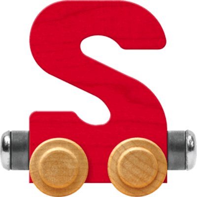 NameTrain Bright Letter Car S - Made in USA (Red)