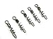 50Pcs #6 20mm 7.8'' Black Tarnish Cork Screw Cross Swirl Swivel Line Hook Connector