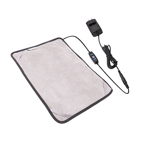 Far Infrared Electric Heating Pad W/ Graphene Fast Heating Film, Auto Shut-Off, 3 Temperature Settings, For Back Cramps Arthritic Pain Relief (12x 15)