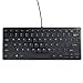Boxcave 78 Key Wired USB Mini Slim Keyboard for PC, Notebook, Laptop, Netbook, Windows 8 7 XP Vista (Black,w/cable)