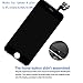 Pre-Assembled Screen Replacement for iPhone 6 Plus Black, LCD Display and Touch Screen Digitizer Replacement for A1522, A1524, A1593w/Facing Proximity Sensor, Ear Speaker, Front Camera and Repair Tool