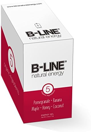 B-LINE Natural Energy (anytimeFUEL - Pomegranate Banana, 5 Count) 5 real food organic ingredients, high in potassium and antioxidants