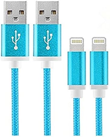 LEZI iphone Cable Lightning, 2PCS 4.92FT/1.5MExtra Long Nylon Braided Charging Cable Data, iphone Cable Charger Cable for iphone 7,iphone 7 plus, iPhone6, 6 Plus,6s Plus, iPhone 5 5s, iPad