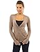 PattyBoutik Women's Pocket Zip Ribbed Cardigan