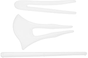 COHEALI Silicone Hair Pin Casting Mold with High Transparency 3pcs for Epoxy Resin Jewelry Making