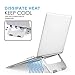 Laptop Stand, Aluminum Laptop/Tablet Mount Holder,Foldable Lightweight Ventilated Laptop Riser Stand,Desktop Cooling Desk Holder for 10~15.5” Laptop MacBook/HP/Dell/Lenovo/Samsung/Acer （A-Silver）thumb 2