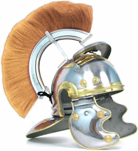 Casco Medieval De Acero 18GA Estilo Español, Con Soporte De Madera Para Coleccionistas Y Disfraces