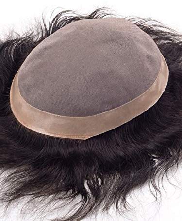 Buy Hair Wig For Men Human Hair Mono Base Wig Black Dark Brown