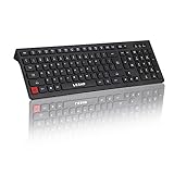LESHP Wired Keyboard, Comfortable Full-size Gaming Keyboard with Soft Touch -Black
