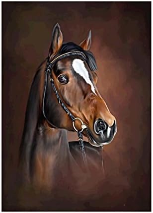 HKFV 5D Diamond Embroidery Painting Clearance!High Class Handsome Horse UK Style Home Diamond Painting Decoration Embroidery Kits Crystal Rhinestone Pasted Wall Stickers Decor Needlework Paintings Cross Stitch Gift