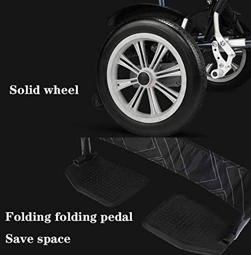 Bycdd 車椅子軽量折りたたみ 電動車椅子 折りたたみ式 ポータブル安全電気椅子 高齢者や障害者に適していますパワーモーターホイールチェア Red B07yb15hpf 61 164円