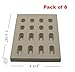 Cookingstar Ceramic Brick Flame Tamer, Grill Ceramic Briquettes (8-Pack) for Barbeques Galore Grand Turbo