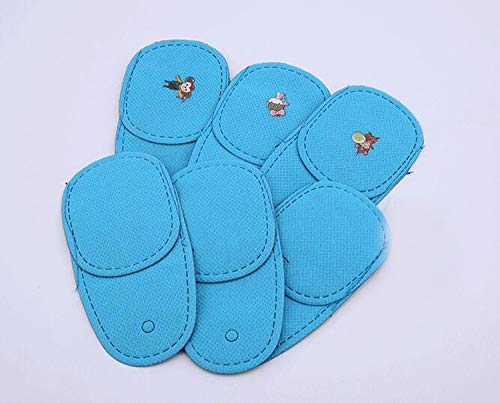 6PCS Blue Fibre Eye Mask Shading Reusable One Eye Patch Strabismus Corrected Amblyopia Sponge Eye Paste Visual Recovery Cover Pads Blinders Eyeglasses Accessories for Children Kids Girls Boys - Thumbnail 7
