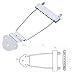 Kmise Electric Bass Guitar Trapeze Tailpiece Bridge For 6 String Archtop Guitar Parts (Chrome 1)