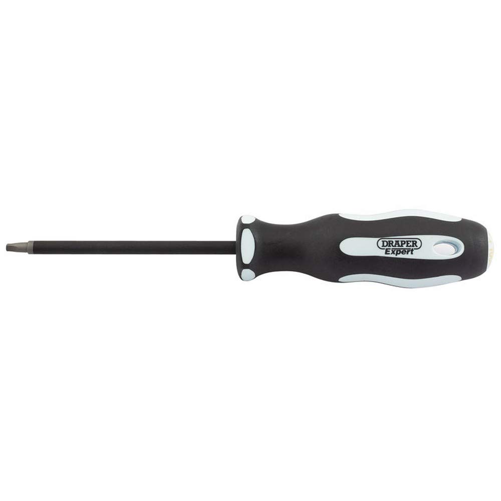 Draper 35159 Soft Grip Square Recess Security Screwdriver, S3 x 100 mm Length