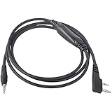 BTECH APRS-K1 Cable (Audio Interface Cable) for BaoFeng, BTECH BF-F8HP, UV-82HP, UV-5X3 (APRSpro, APRSDroid, Compatible - Android, iOS)