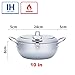 Non-stick coating Frying pan with thermometer Tempura Fryer Pot, Mini Deep Fry Pan with Drainer Mini Deep frying pan with oil frying pan 10 IN