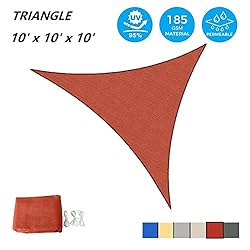 AsterOutdoor Sun Shade Sail Triangle 10' x 10' x