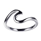 925 Sterling Silver Wave Ring Specifically for the Girls all, Let her Show Unlimited Scenery Size 7