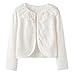 Zhuannian Little Girls Pointelle Shrug Cotton Cardigan