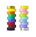 Washi Tape set 18 rolls by Tanpopo Art -Pastel Collection | Creamy Pastel Full Colored tapes in rainbow Colors