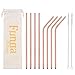 FUNNA Stainless Steel Straws Drinking Reusable for 20oz Tumblers, Bent Straight Straws, Set of 8, 8.5
