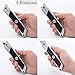 ORIENTOOLS Utility Knife Safety Heavy Duty Box Cutter, 3 Position Locking Blade, Retractable 3-Pack Set