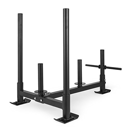 Popsport Fitness HD Weight Sled Low Push Pull Sled Heavy Duty Fitness Sled Training Sled - Thumbnail 2
