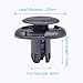 Lantee 50 Pcs Car Front Fender & Bumper Support Push-Type Retainer Clips for Honda Acura 91512-SX0-003 & Mitsubishi MU000319