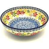 Polish Pottery Bowl - Contemporary Salad - Maple Harvest