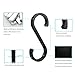 20 Pack S Shape Hooks ACMETOP Heavy-duty Hanging Hooks for Kitchenware Spoons Pans Pots Utensils Bags Towels Plants Gardening Tools Shower Curtains (Black)